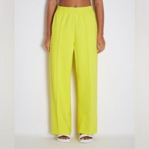 ROUCHA Women's Bright Yellow elastic waist Pants size 8/10 (BB) back pocket